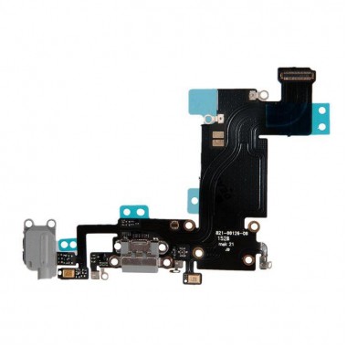 Шлейф 821-00126-08 с разъёмом зарядки, микрофоном, гарнитуры и антенной для Apple iPhone 6S Plus, чёрный