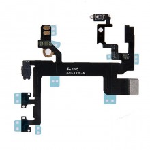 Шлейф 821-1594-A кнопки включения с кнопками громкости и микрофоном для Apple iPhone 5S