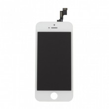 Дисплей (LCD) Apple iPhone 5S(модуль) FULL COMPLETE + TOUCH SCREEN white (белый)