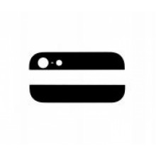 Стекло задней крышки для iPhone 5S (2шт) (чёрный)