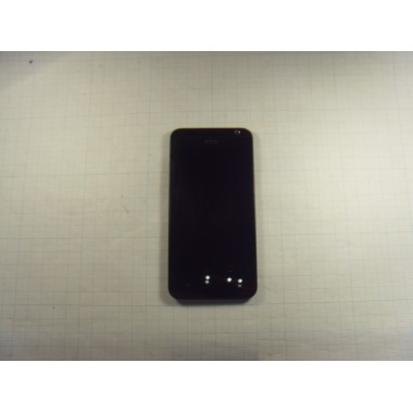 Дисплей HTC Desire 300 модуль чёрный в сборе с рамкой 
